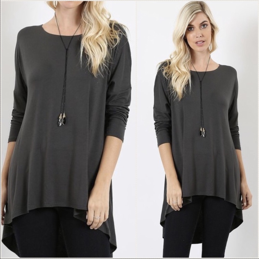 3/4 DolmanSleeve High-low Top